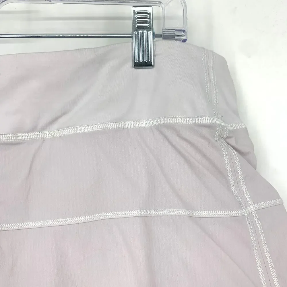 Lululemon Pace Rival Skirt 4 Way Stretch Womens Size 12 Light Pink *READ
